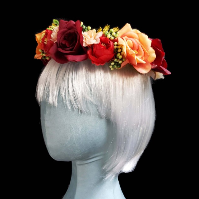 Everything’s Peachy Flower Crown by Countrystarr