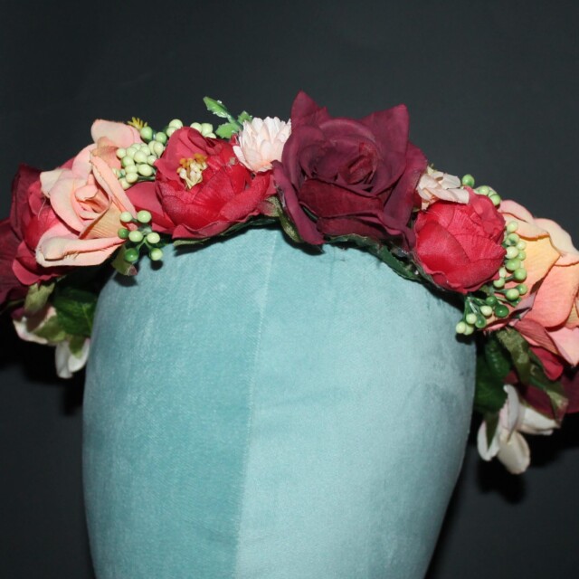 Everything’s Peachy Flower Crown by Countrystarr